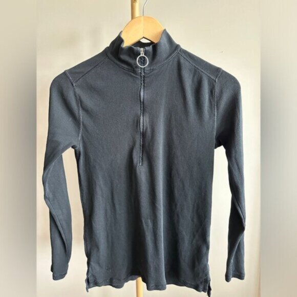 Lauren Ralph Lauren Ribbed Quarter O Ring Pullover Medium - Picture 1 of 8